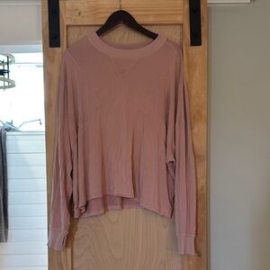 FP Movement Pink Boxy Long Sleeve Sweatshirt